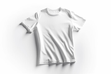 Plain white elegant t-shirt for mockup purpose. Generative AI