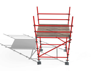 Three dimensional image of scaffolding structure