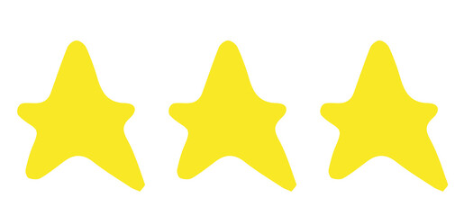 Digital composite image of yellow stars