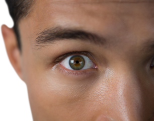 Cropped image of shocked businessman