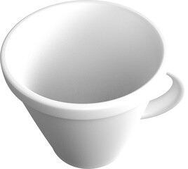 Digitally generated image of cup