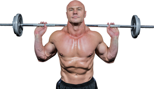 Portrait of confident man lifting crossfit - Powered by Adobe