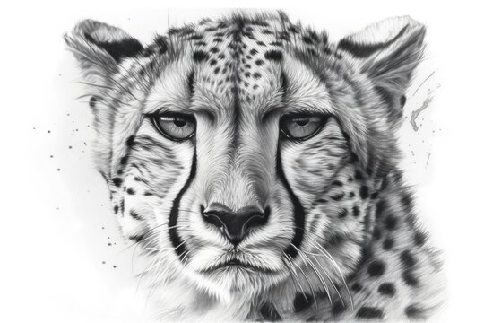 Realistic Drawing Running Cheetah - YouTube