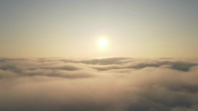 Timelapse brouillard vol en Drone