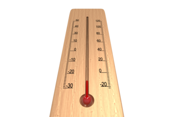 Close up of thermometer