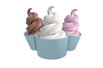 Gordijnen 3D Composite image of cupcakes © vectorfusionart