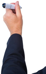 Hand of a businessman pointing 
