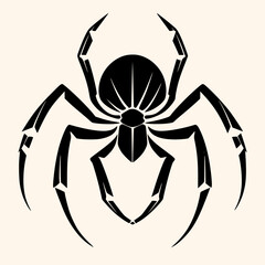 Spider vector for logo or icon, drawing Elegant minimalist style,abstract style Illustration