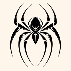 Spider vector for logo or icon, drawing Elegant minimalist style,abstract style Illustration