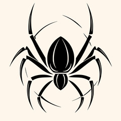Spider vector for logo or icon, drawing Elegant minimalist style,abstract style Illustration
