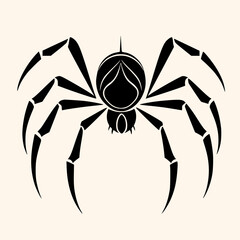 Spider vector for logo or icon, drawing Elegant minimalist style,abstract style Illustration