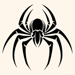 Spider vector for logo or icon, drawing Elegant minimalist style,abstract style Illustration