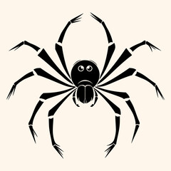 Spider vector for logo or icon, drawing Elegant minimalist style,abstract style Illustration