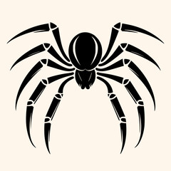 Spider vector for logo or icon, drawing Elegant minimalist style,abstract style Illustration
