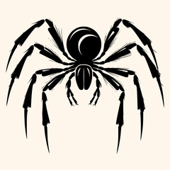 Spider vector for logo or icon, drawing Elegant minimalist style,abstract style Illustration