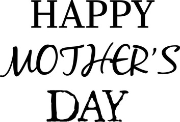 Mothers day on white background