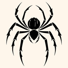 Spider vector for logo or icon, drawing Elegant minimalist style,abstract style Illustration