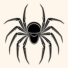 Spider vector for logo or icon, drawing Elegant minimalist style,abstract style Illustration