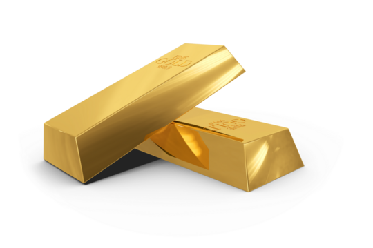 Solid gold ingots