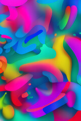 Fototapeta premium shape abstract colorful background