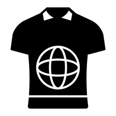 Eco Shirt Glyph Icon