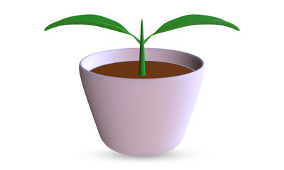illustration of a plant in a pot