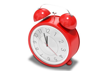 Alarm clock counting down to twelve