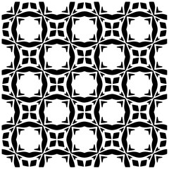 Grunge background with abstract shapes. Black and white texture. Seamless monochrome repeating pattern for web page, textures, card, poster, fabric, textile.