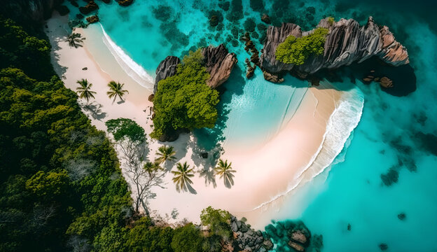 Summer by the sea - beautiful tropical beach