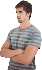 Fototapeta premium Confident man with arms crossed