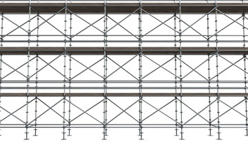 Fototapeta premium 3d image of construction scaffolding