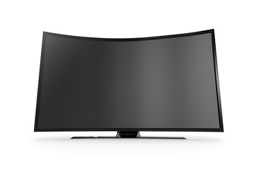 Curve blank television set