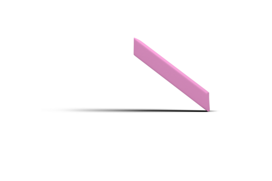 3D image of pink eraser