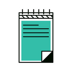 notepad stationery icon
