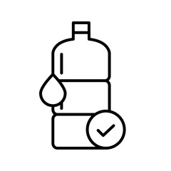 Vector illustration of a water bottle