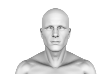 Digital image of human figure 