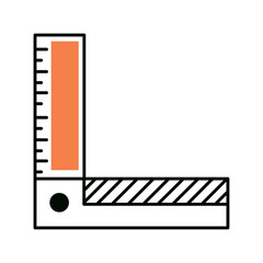 ruler stationery icon