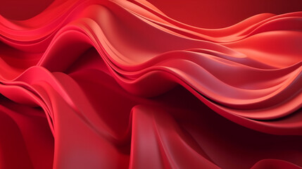 Obraz premium red satin fabric