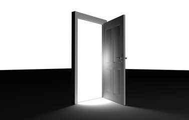 Naklejka premium Digital image of entrance door