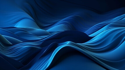 Fototapeta premium blue background with fabric waves