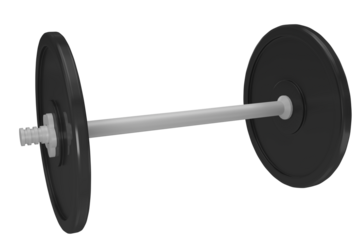 Metallic barbell 