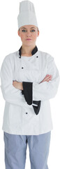 Portrait of confident female chef