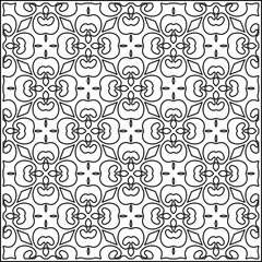 Stylish texture with figures from lines .Geometric lines art. Black and white pattern. Abstract background for web page, textures, card, poster, fabric, textile.