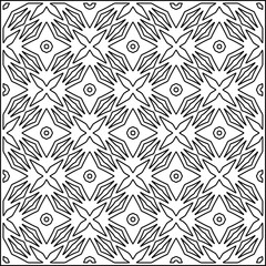 Stylish texture with figures from lines .Geometric lines art. Black and white pattern. Abstract background for web page, textures, card, poster, fabric, textile.