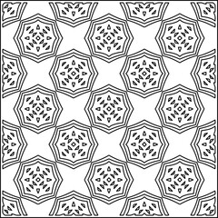 Stylish texture with figures from lines .Geometric lines art. Black and white pattern. Abstract background for web page, textures, card, poster, fabric, textile.