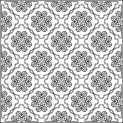 Stylish texture with figures from lines .Geometric lines art. Black and white pattern. Abstract background for web page, textures, card, poster, fabric, textile.