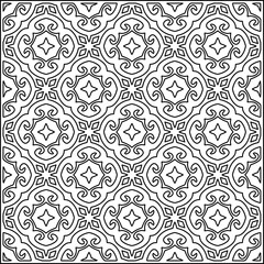 Stylish texture with figures from lines .Geometric lines art. Black and white pattern. Abstract background for web page, textures, card, poster, fabric, textile.