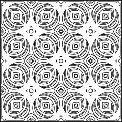 Stylish texture with figures from lines .Geometric lines art. Black and white pattern. Abstract background for web page, textures, card, poster, fabric, textile.