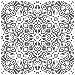 Stylish texture with figures from lines .Geometric lines art. Black and white pattern. Abstract background for web page, textures, card, poster, fabric, textile.