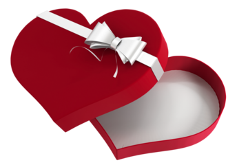 Heart shaped box of candy